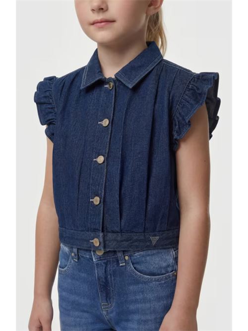 tencel rigid denim vest GUESS | J6GN00 D8280IGOF